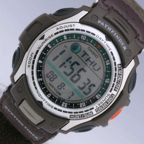 CASIO PATHFINDER - Hunting Timer/ Auto-Calendar/ 100M/ Vibration Alarm/ Chronograph Watch