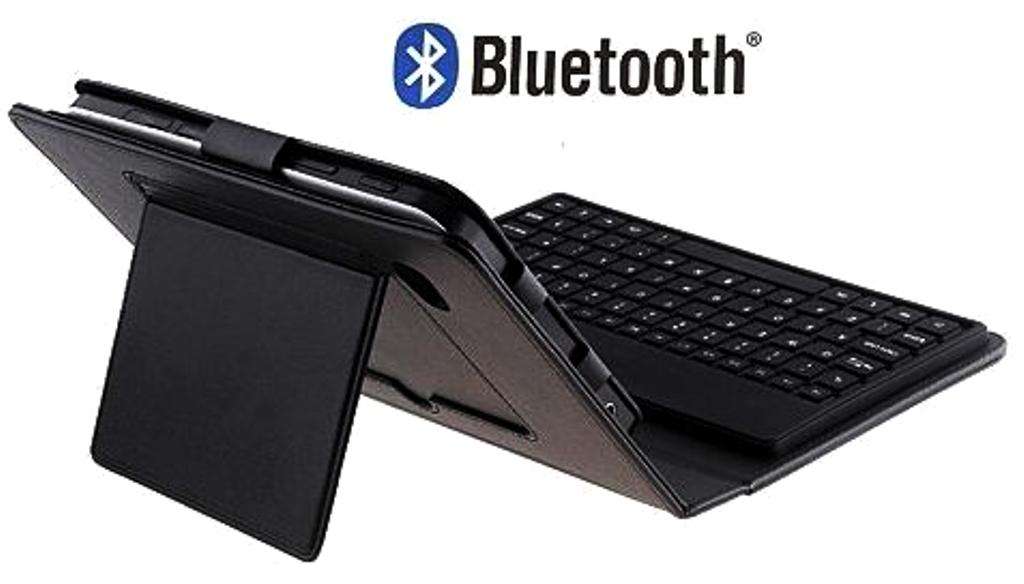 BLUETOOTH KEYBOARD WITH LEATHER CASE FOR SAMSUNG GALAXY TAB P1000 ** BRAND NEW **