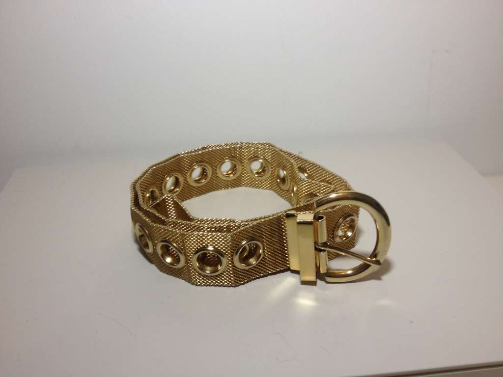Vintage Gold-Toned Mesh Belt