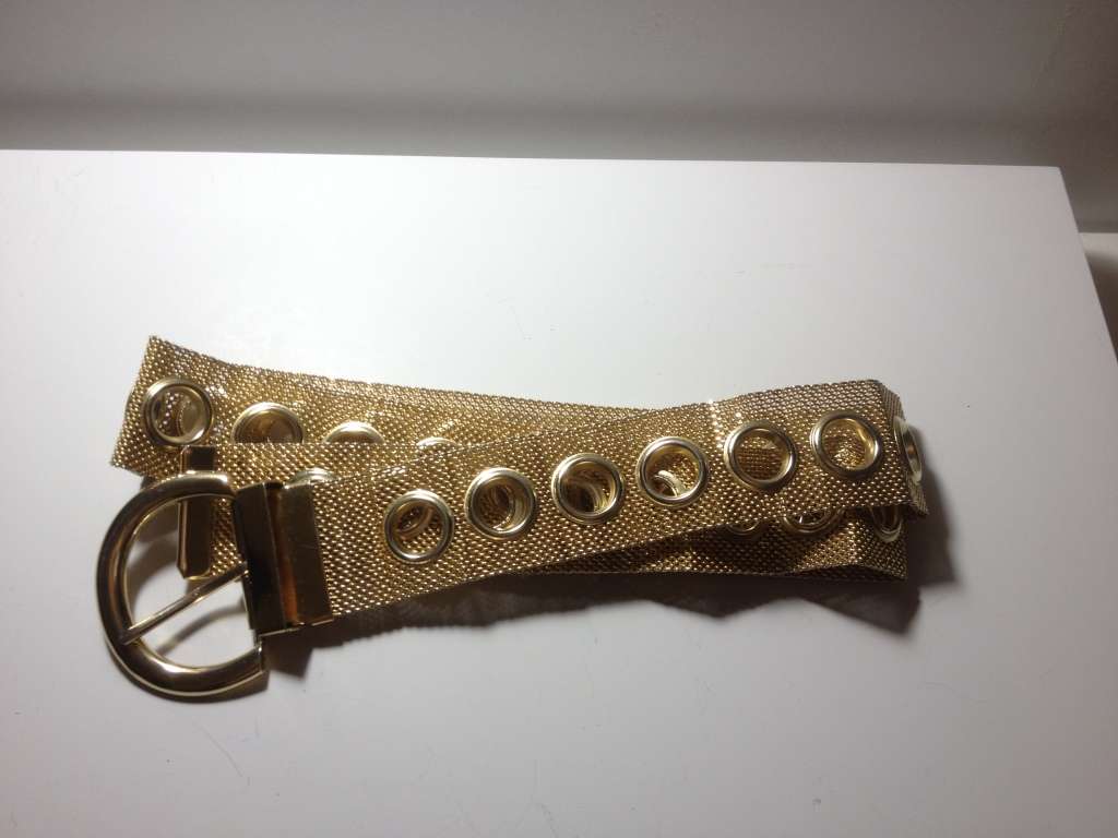 Vintage Gold-Toned Mesh Belt