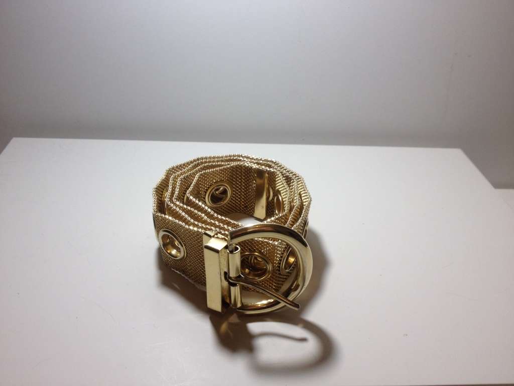 Vintage Gold-Toned Mesh Belt