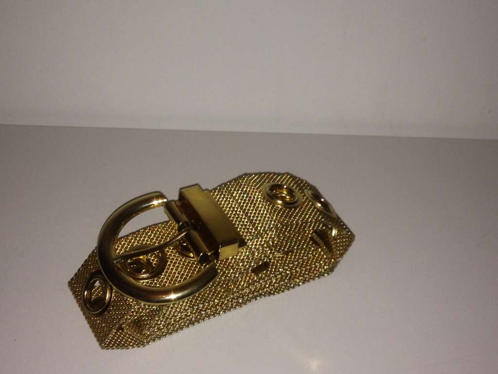 Vintage Gold-Toned Mesh Belt