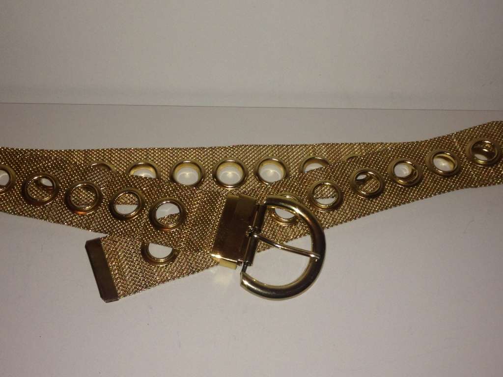 Vintage Gold-Toned Mesh Belt