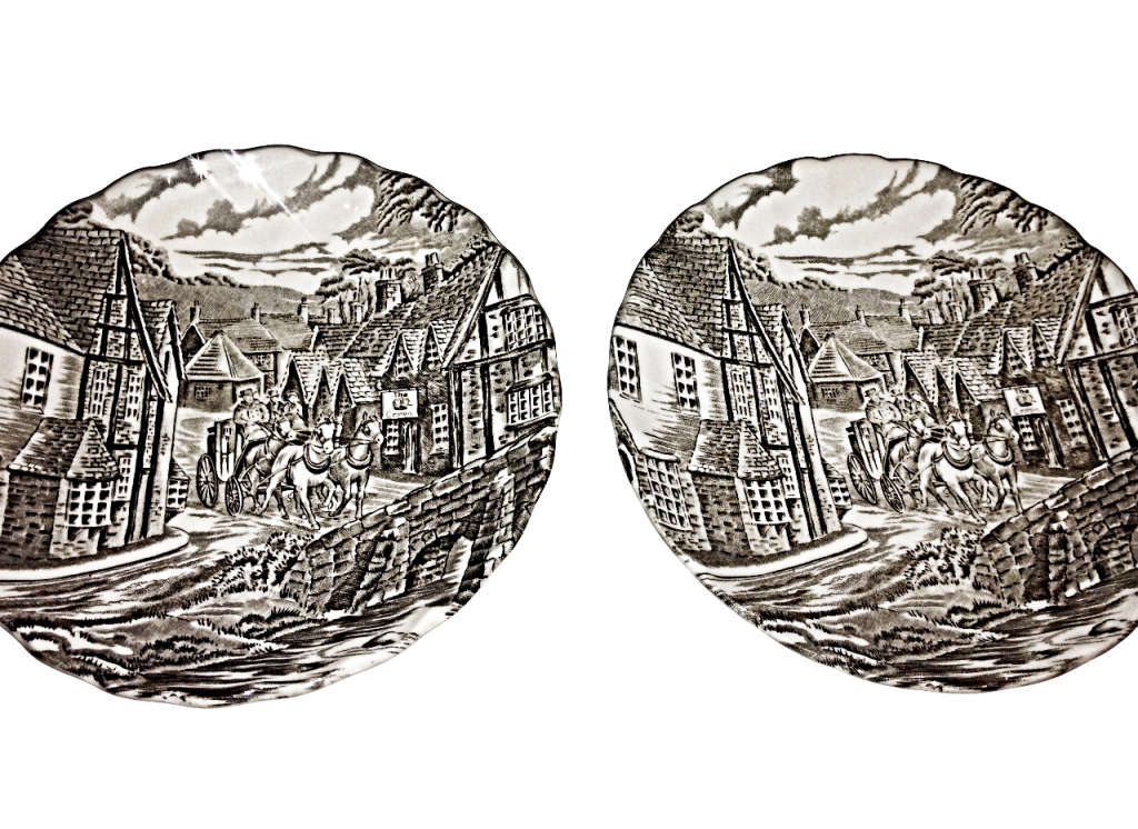 Vintage Duo - The Post House by Alfred Meakin 1982