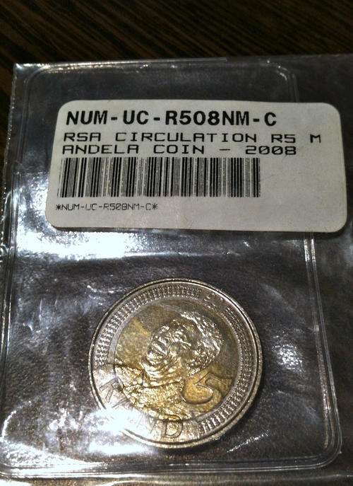 2008 Mandela birthday coin UNC issue by SA MINT with unique code@@@@R1 START