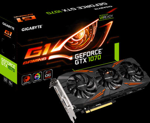 Gigabyte G1 Gaming Geforce GTX 1070 OC