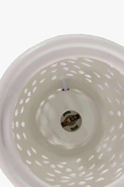 Porcelain Flower Cut Out Lamp Set