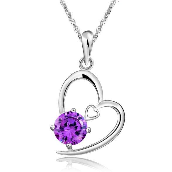 Fashion Jewelry Beautiful heart shape 925 silver Pendants