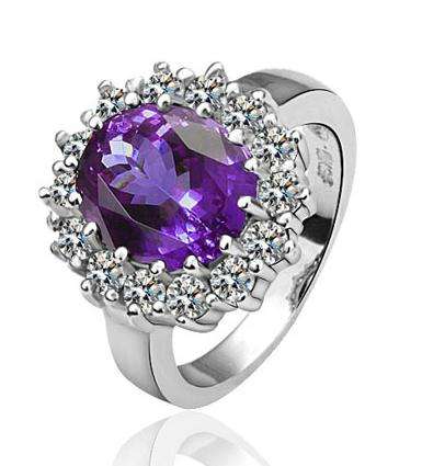 Fashion Jewelry Beautiful 18K White GOLD PLATED RING!!