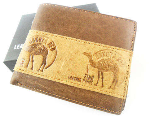Fashion Men's Pockets Card Holder Bifold Purse Genuine Cow Leather Wallet