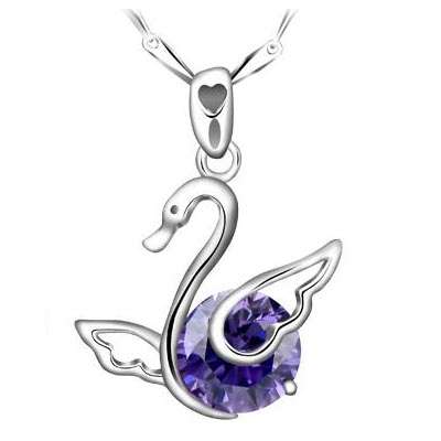 Fashion Jewelry Beautiful  Amethyst  Gold Plated Necklaces !