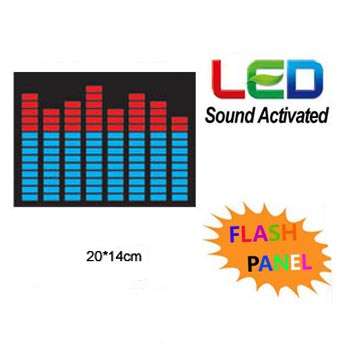 Sound Activated Light Up Flashing Rock Disco Equalizer LED Panel *Many Way To Use**