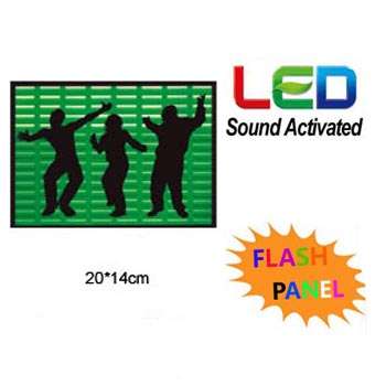 Sound Activated Light Up Flashing Rock Disco Equalizer LED Panel *Many Way To Use**