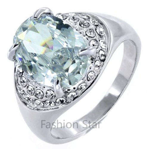 Fashion Jewelry Beautiful 18k Gold Plated Ring--Size 6.5 Or N