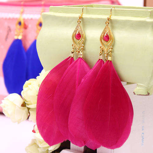 Fashion Jewelry Beautiful Feather Earring