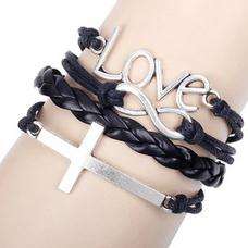 Hot Seller !!! -- European Fashion  Leather Bracelet