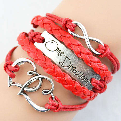 Hot Seller !!! -- European Fashion Infinity  Leather Bracelet