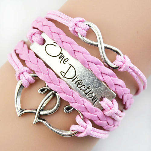 Hot Seller !!! -- European Fashion Infinity  Leather Bracelet