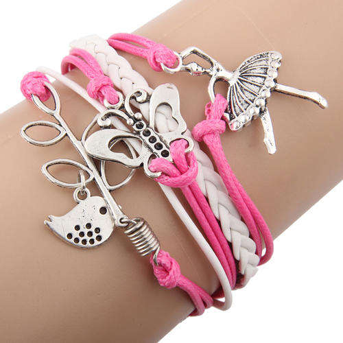 Hot Seller !!! -- European Fashion  Infinity Leather Bracelet