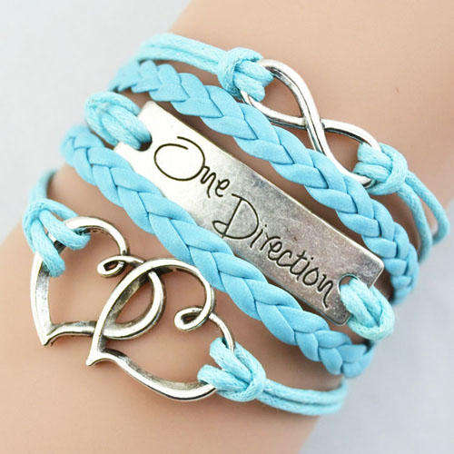 Hot Seller !!! -- European Fashion Infinity Leather Bracelet