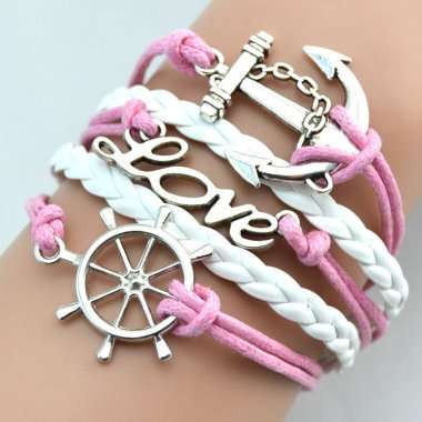 Hot Seller !!! -- European Fashion Infinity Leather Bracelet