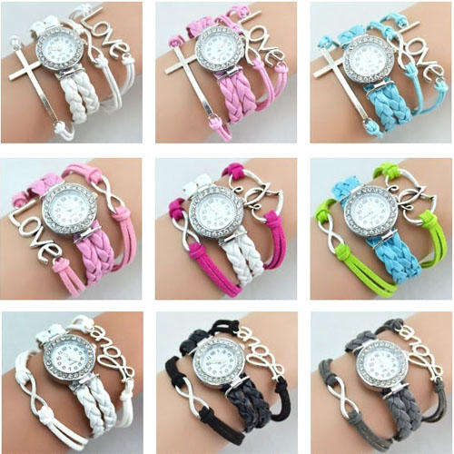 Fashion Infinity Bracelet Lady's Watches 50+ Types Choose From!!!