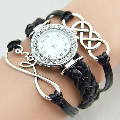 Fashion Infinity Bracelet Lady's Watches
