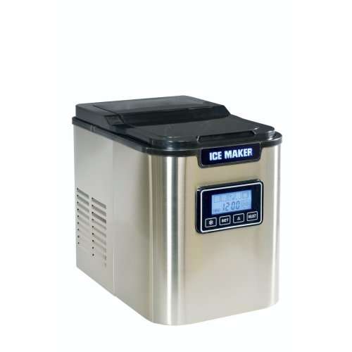LOGIK ICE MAKER - SILVER WITH LCD DISPLAY