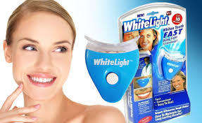 WHITEN & POLISH TEETH IN MINUTES A DAY -- NEW WHITELIGHT- TOOTH WHITENING SYSTEM