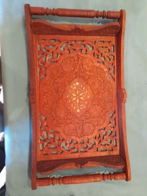handcrafted wooden tray