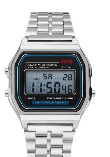 Mens watch digital alarm chrono