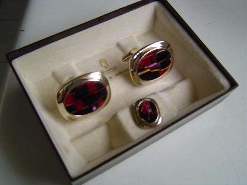 GOLD PLATED CUFFLINKS MADE IN ENGLAND