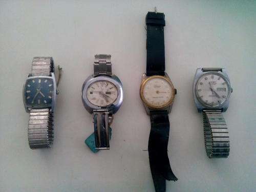 Antique wind up watches X 4(not working but complete)