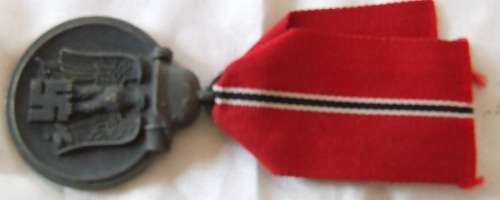 German Eastern Front (Russia) Cold Weather Award, 1941-1942