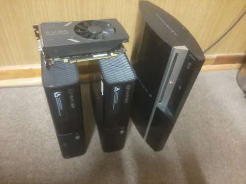 gtx 1060 6GB xbox 360e x 2. ps3 fat 160GB.