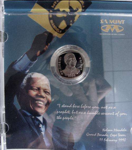 @ COMPARE THIS COIN TO A PF69UC @ PROPER  2000 Mandela  Proof R5 and not proof-like in CD