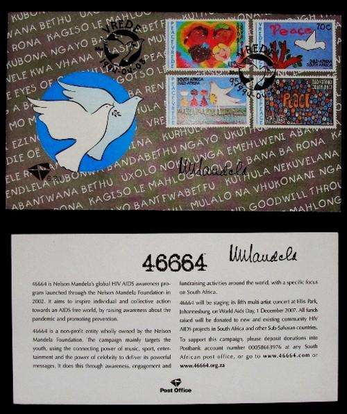 2 X ITEMS CONTAINING MR MANDELA'S SIGNATURE -  BID IS PER ITEM TO TAKE BOTH