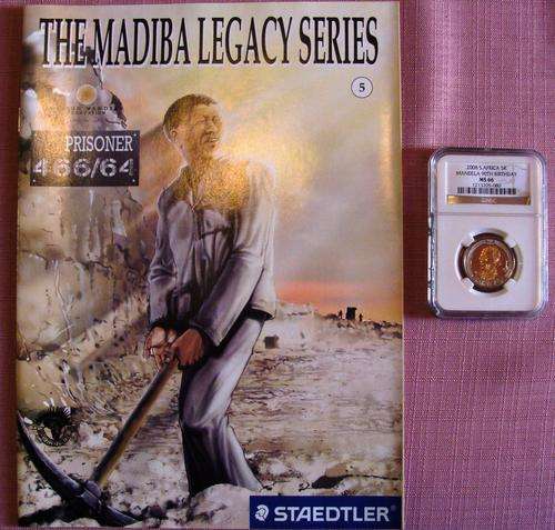 FREE Nelson Mandela - The Authorised Comic Book plus Mandela 2008 UNC R5 MS66 @ R250
