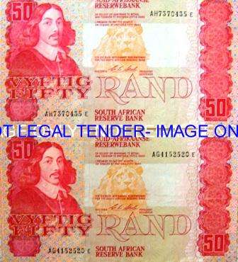 2 X CL STALS FIRST ISSUE R50 NOTES PREFIX AG & AH