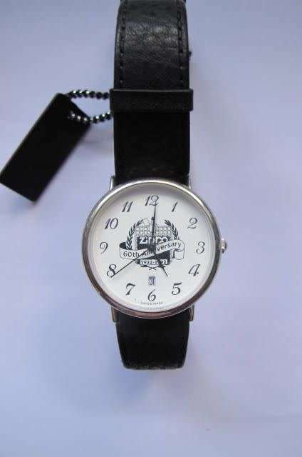 ZIPPO-  LADIES/GIRLS DRESS WATCH IN .925 SILVER WITH LEATHER STRAP