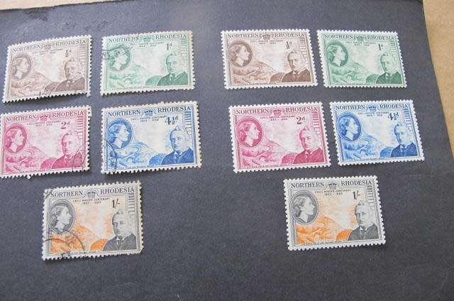 Rhodesia - Northern Rhodesia - Stamps 1953 Rhodes, 1946 Victory, 1949 U.P.U.