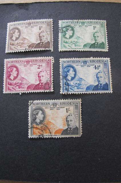 Rhodesia - Northern Rhodesia - Stamps 1953 Rhodes, 1946 Victory, 1949 U.P.U.