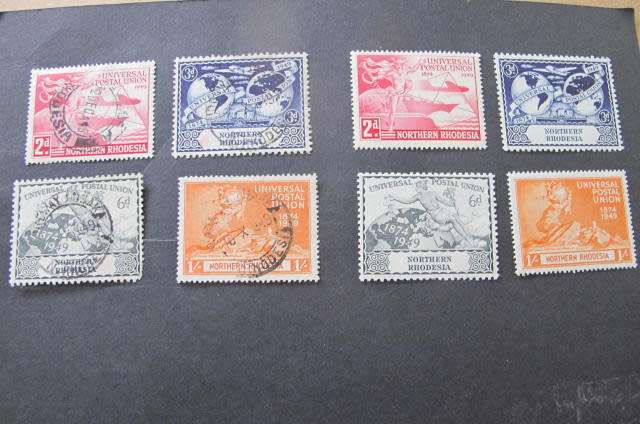Rhodesia - Northern Rhodesia - Stamps 1953 Rhodes, 1946 Victory, 1949 U.P.U.
