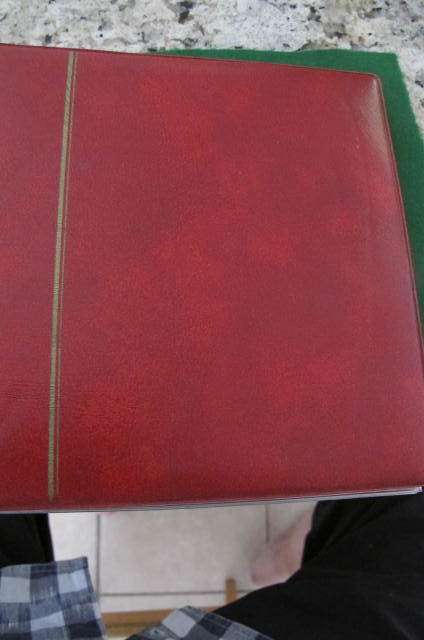 Coin Album with 8 pages for different size coins - 3 x red - 1 Black - 1 Blue