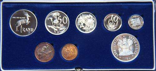 Short Proof Sets in blue SAM box - 1984 - Dual R1's!!!! - CAT=R450