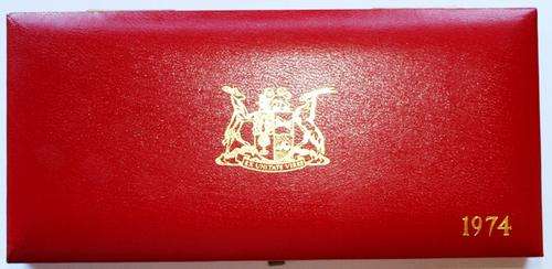 SA Decimal - 1974 Long Proof Red Box - no coins