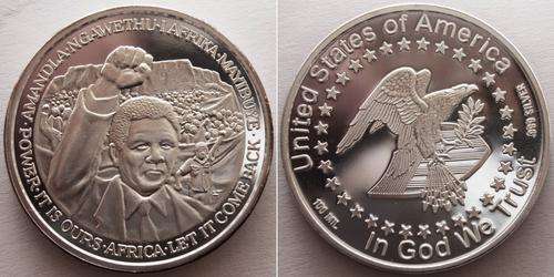 United States - Nelson Mandela Amandla PROOF medal - Scarce - hardly ever seen on BoB!!!!!