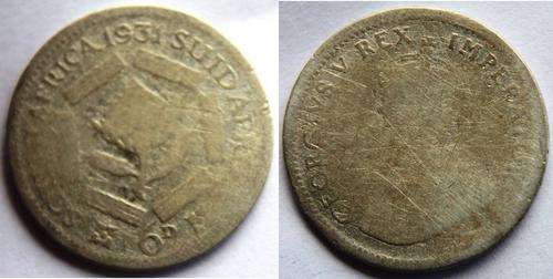 SA Union Silver Sixpence - 1931!!! CAT in F=R 1 500 - only 4 805 minted in total!!!!!!!!!!!!