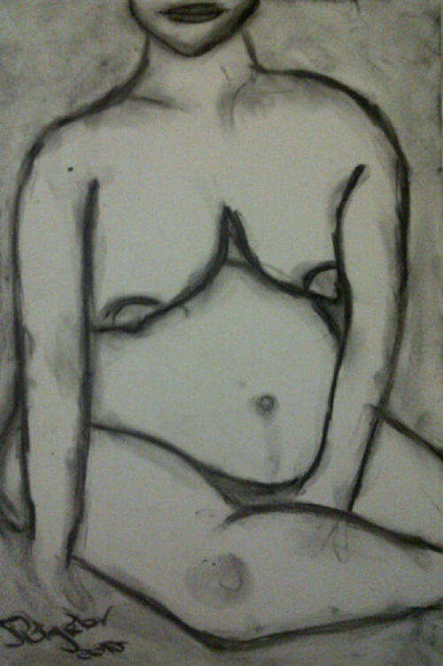 Beautiful original charcoal by Johan Potgieter