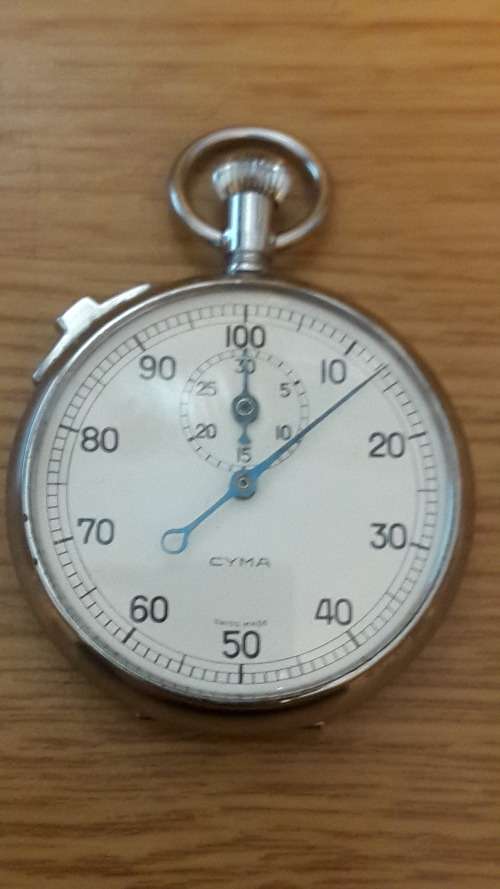 CYMA - Swiss made - Presentation Stop Watch - GE Bagley from Staff - 1929